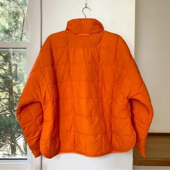 NWT Free People Pippa Packable Puffer Jacket FP Movement Orange Large - Picture 10 of 13